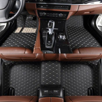 Custom Car floor Mats Fit For Subaru Crosstrek XV 2018 2019 2020 2021 2022 2023 Leather Auto Accessories Car Foot Carpet