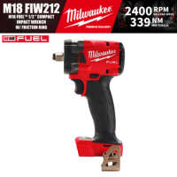 Milwaukee M18 FIW212/2855 M18 FUEL™ 1/2 " Compact Brushless Cordless Impact Wrench w/ Friction Ring 18V Power Tools