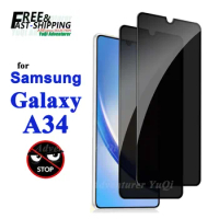 Anti Spy Screen Protector For Galaxy A34 Samsung, Tempered Glass Privacy Peep Scratch 9H Case Friendly SELECTION Fast Free Ship
