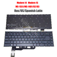 Rus US Spanish Latin Keyboard for MSI Modern 14 15 MS-14D3 MS-14D2 MS-14D1 MS-14DK MS-1551 A10M A10RB B11S B10R B10MW A4M B4M
