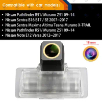 HD 1280x720p Golden Camera Car Rear View Reversing Backup Camera for Nissan Pathfinder R51/ Murano Z51 Nissan Note E12 Versa