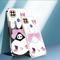 Kartun ungu kulomi phone case for Xiaomi Poco C31,Kuromi pattern,cute,TPU material,Kuromi,cover Casi