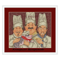 Cross Stitch Set Chef Series 10 28ct 18ct 14ct 11ct can beCustomized Printed Fabric Manual Material Bag