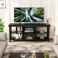 55-inch Television Stands Console Table,TV Stand for up to 65 inches Entertainment Center with 6 Storage Cabinet for Living Room