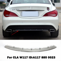 A1178850023 For Mercedes Benz CLA W117 C117 CLA180 CLA220 CLA200 Rear Bumper Spoiler Diffuser Chrome Chromium Trim Accessories