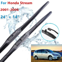 1 Pair For Honda Stream 2001-2006 Front Windshield Wiper Blades Windscreen Window Accessories 2002 2003 2004 2005