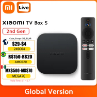 Original Global Version Xiaomi Mi TV Box S 2nd Gen Dolby Vision Google Assistant HDR10+ 4K Ultra HD Streaming Media Player