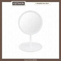 KOTAKIN Cermin LED Touchscreen Beauty Mirror Kaca Rias Make Up Portable Meja Standing Putih - Bubble