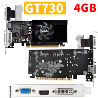 GT730 4GB DDR3 128Bit Graphics Card with HDMI-Compatible VGA DVI Port PCI-E2.0 16X Computer Graphics Video Card GT610 For PC