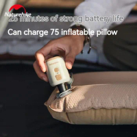 Naturehike Wind Mini Air Pump 3 In 1 Multifunctional Inflatable Pump Lamp 140g Ultralight Suitable For Air Mattress Pillows