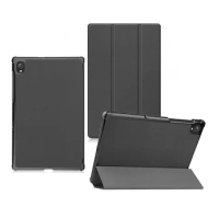 30PCS/Lot Tri-fold Slim Hard Shell PU Cover For Lenovo Qitian Tab K10 TB-X6C6 Luxury Flip Tablet 10.3'' Stand Protectors Case