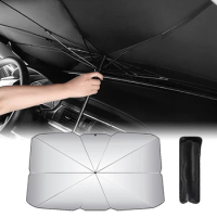 Car Sun Umbrella Shades Foldable for Windshield Sun Shade Cover UV Protection Heat Insulation Car Interior Front Window Sunshade