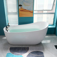 優樂悅~亞克力浴缸歐式網紅蛋殼型家用衛生間大容量深泡高端恒溫智能浴缸