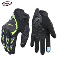 Suomy Screen Touch Motorcycle Gloves Summer Breathable Reflective Protective Gloves Men Women Cycling Motocross Glove Gants Moto