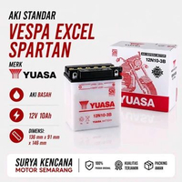 Aki accu battery Vespa Excel Binter Merzy genset Yuasa