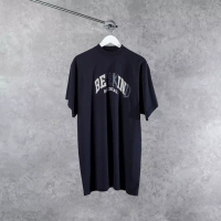 BALENCIAGA Kaos BALENCIAGA BE KIND LOGO BLACK TSHIRT 100% ORIGINAL