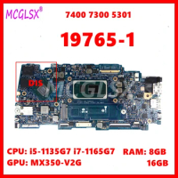 19765-1 Laptop Motherboard For Dell Inspiron 7400 7300 5301 Vostro 5301 Mainboard i3 i5 i7-11th Gen CPU 8GB/16GB RAM UMA/DIS