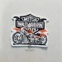 Patchify Harley Davidson Motorcycle Patch Bordir Logo Ukuran Topi/Dada