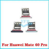 10pcs For Huawei Mate 60 Pro Reader Sim &amp; SD Card Tray Holder Slot Adapter Replacement Part