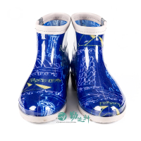【Sanho 三和牌】MIT新素雅百搭短雨鞋/雨靴 休閒防水鞋(城市藍/台灣製造 現貨)