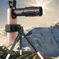 {INTO OU}   Monocular Zoom Telescope 18X 28X 36X 64X Long Range Telescope For Mobile Phone Lens Came