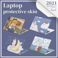 Universal Laptop Sticker Skin Cute Cartoon Decorative Decal Vinyl Skin 12"/13"/14"/15"/17" for Macbook /Lenovo/Asus/Hp/Acer/Msi