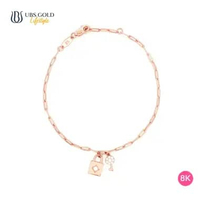 UBS Gold Gelang Emas Paperlina - Hgv7090k - 8k 17cm-Rose Gold
