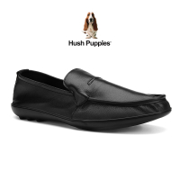 Hush Puppiesรองเท้าผู้ชาย รุ่น Blaze HP 8HCFI6599A - Men's Business Casual Shoes สีดำ หนังวัวชั้นหนึ่ง รองเท้าลำลอง รองเท้าแบบสวม