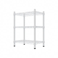 【dayneeds 日需百備】輕型 45x30x75公分 烤漆三層架 兩色可選(鐵力士架/收納層架/鞋架/展示架)