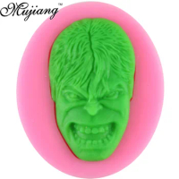 3D Hulk Figure Silicone Cake Mold Clay Chocolate Candy Molds 3D Fondant Cake Decorating Tools Kitchen Baking