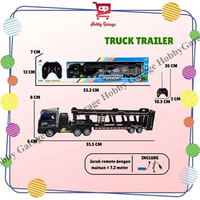 Mainan Anak RC Truck Cargo Trailer High Power Remote Control Truk Truck Trailer