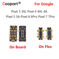 2Pcs New Battery FPC Connector Clip Contact For Google Pixel 3 4 XL 3XL 4XL 4a 5 5a 6 7 Pro On Board Mainboard Flex Cable Parts