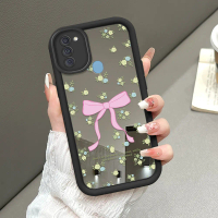Cocok Untuk Samsung Galaxy A11 M11 Case Lucu Kuningan Pink Bunga Casing HP Silikon Pelindung Aesthet