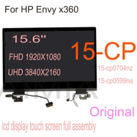 L25821-001 L23792-001 15.6'' For HP Envy x360 15-CP 15-CP0704nz 15-CO0599na LCD Touch Screen Digitizer Full Assembly With Hings