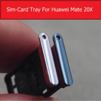 Sim Card Tray Holder Adapters For Huawei Mate 20X 20 X EVR-AL00 Sim Reader Card Slot Socket Replacement Repair Parts