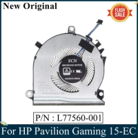 LSC New Original For HP Pavilion Gaming 15-EC 15-EC0013DX Laptop CPU GPU Cooling Fan DC5V 0.5A L77560-001 100% Tested Fast Ship