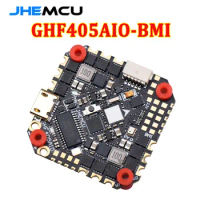 JHEMCU GHF405AIO-BMI F405 Flight Controller W/5V 10V BEC Built-in 40A BLHELI_S 2-6S 4 in 1 ESC 25.5X25.5mm for FPV Drone