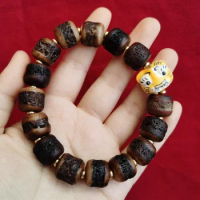 Tibetan Yak Bone Old Gaba 14mm Oil Lion Beads Diy Accessories Bracelet