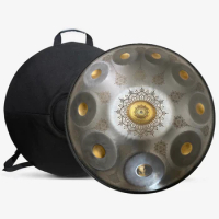 22Inch 12/10/9-Tone Steel Tongue Drum In D Minor 56cm Hand Pan Drum Tank With Travel Bag Percussion Instruments Hand Pan Drum
