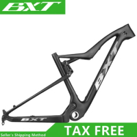 BXT Carbon Full Suspension Mountain Bike Frame 12X148 Thru-Axle Boost 29er 2.35 Tire XC MTB Full Suspension Frame