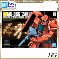 BANDAI Original HGUC 1/144 MS-06S Char's Zaku II Mobile Suit Gundam Plastic Gunpla Model Kit Assembly/Assembling