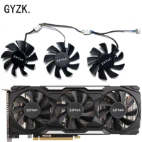 New For ZOTAC GeForce GTX1660 1660ti RTX2060 2060 SUPER Thunderbolt OC HA Graphics Card Replacement Fan