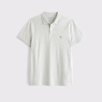 AF 麋鹿 A&F 熱銷刺繡麋鹿短袖Polo衫-灰色
