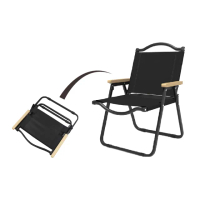 【路比達】克米特椅-黑色_大號(露營椅、摺疊椅)