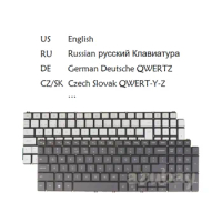 Laptop Backlit Keyboard For Dell Inspiron 3501 3502 3505 5501 5502 5505 5508 5509 5584 US Russian German QWERTZ Czech Slovak