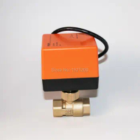 Brand new DN15 AC24V Electric Ball Valve, Brass Motorized Ball Valve ,Switch type electric two-way valves