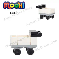 MOC4025 City Series Cart Trolley Kitchen House Furniture Compatible Building Block Educational Toys For Children Creative Gifts