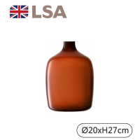 【LSA】VESSEL窄口花瓶H27cm-琥珀色