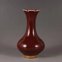 Chinese Song Offcial Kiln Red Glaze Vase 5.71 inch