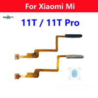 For Xiaomi Mi 11T Pro Mi11T 11tpro Fingerprint Sensor Home Return Key Menu Button Power Touch ID Flex Cable Replacement